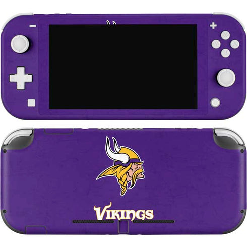 NFL Minnesota Vikings Distressed Nintendo Switch Lite Skin